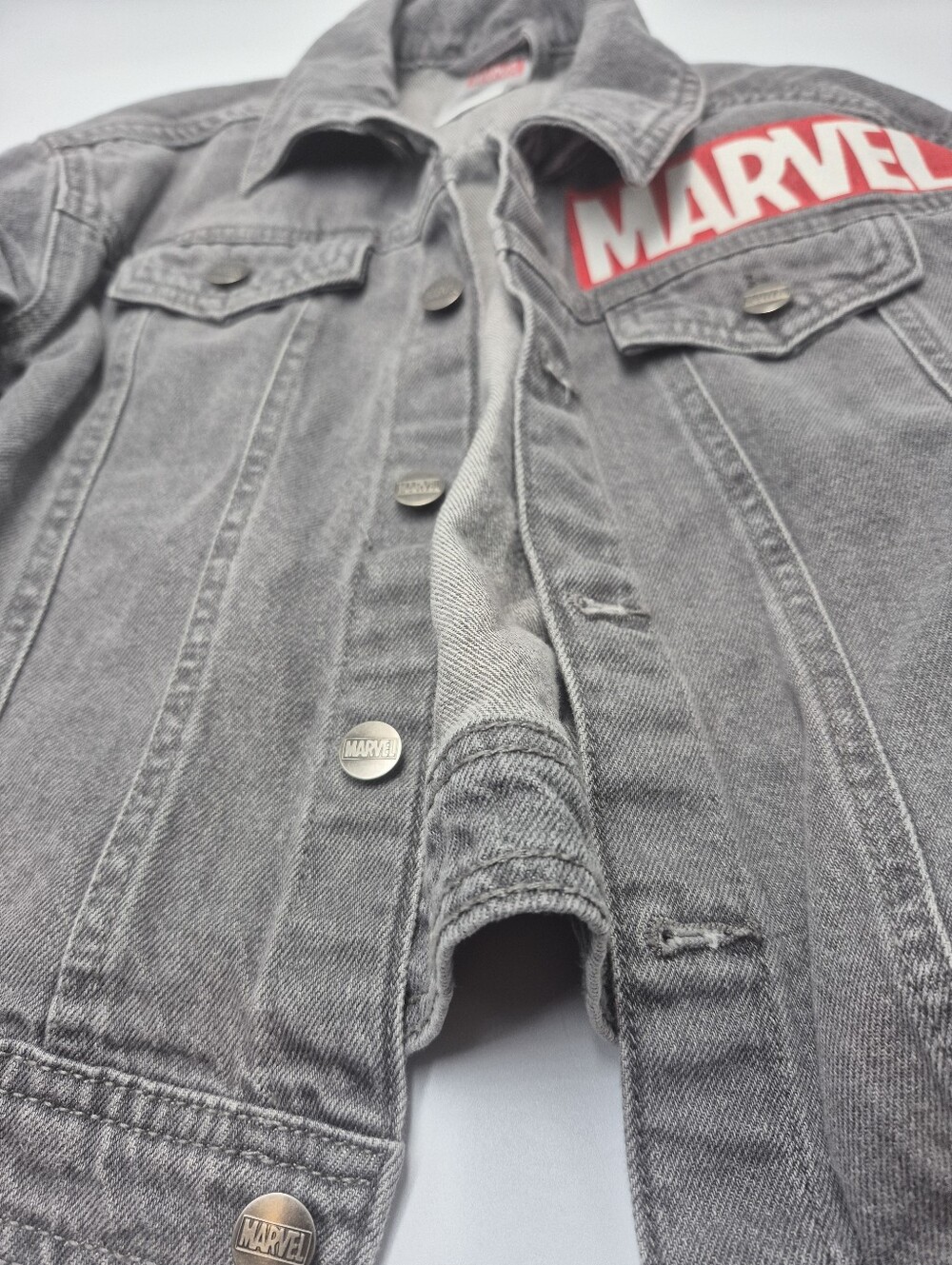 Marvel Kids Washed Denim Jacket. Size 4T